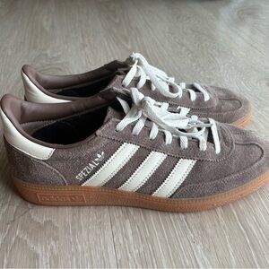 Adidas Spezial Brown and White Suede Sneakers